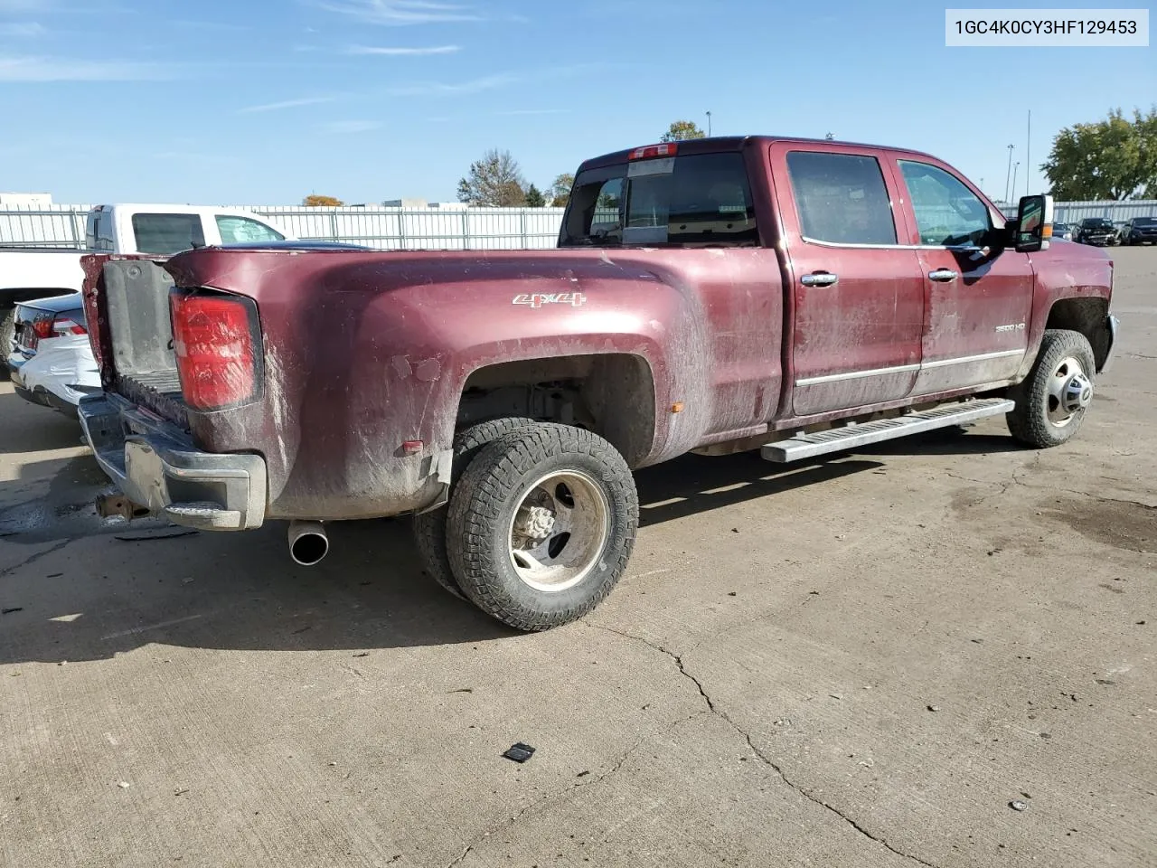 2017 Chevrolet Silverado K3500 Ltz VIN: 1GC4K0CY3HF129453 Lot: 77755064