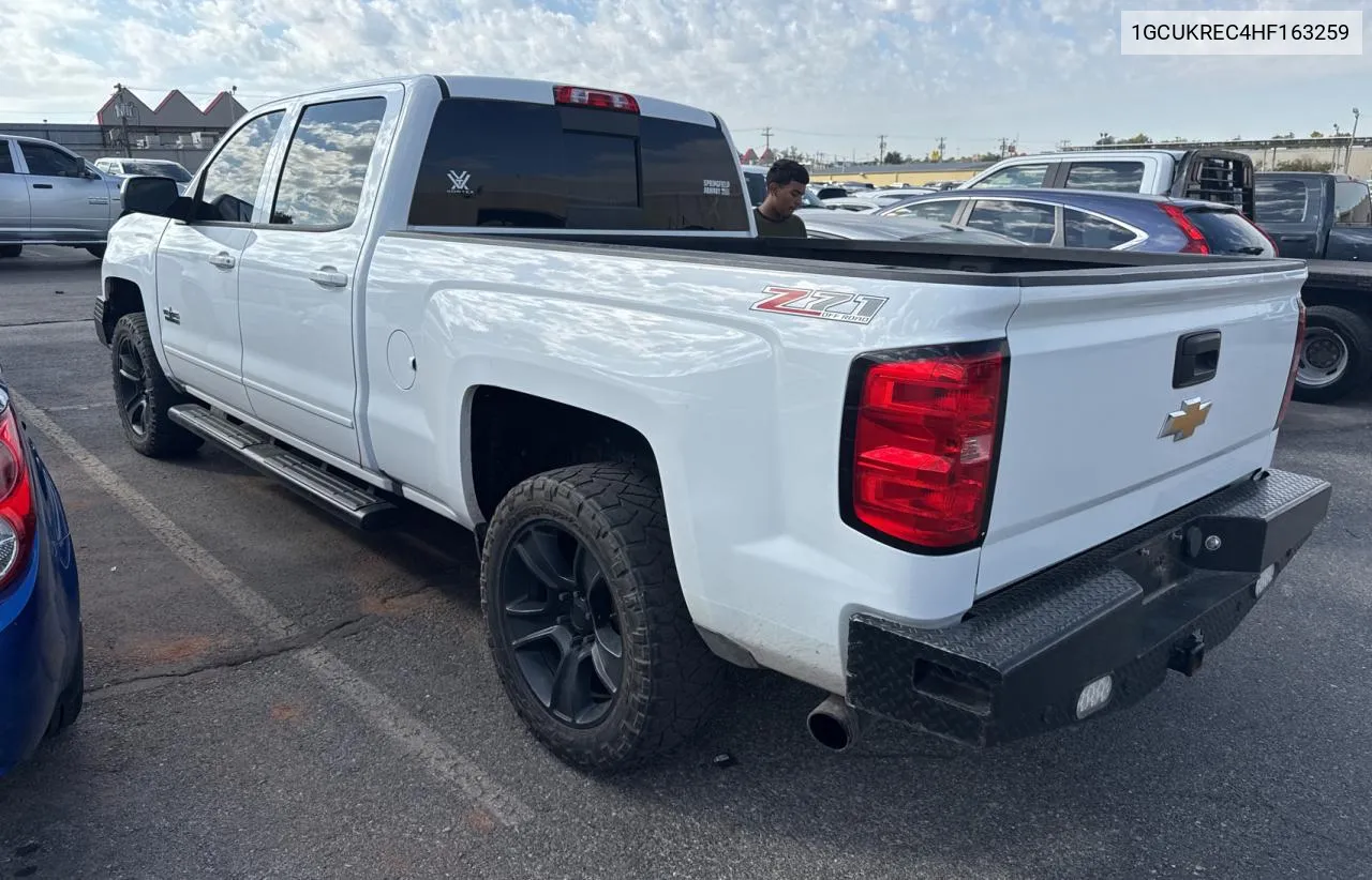 2017 Chevrolet Silverado K1500 Lt VIN: 1GCUKREC4HF163259 Lot: 77800844