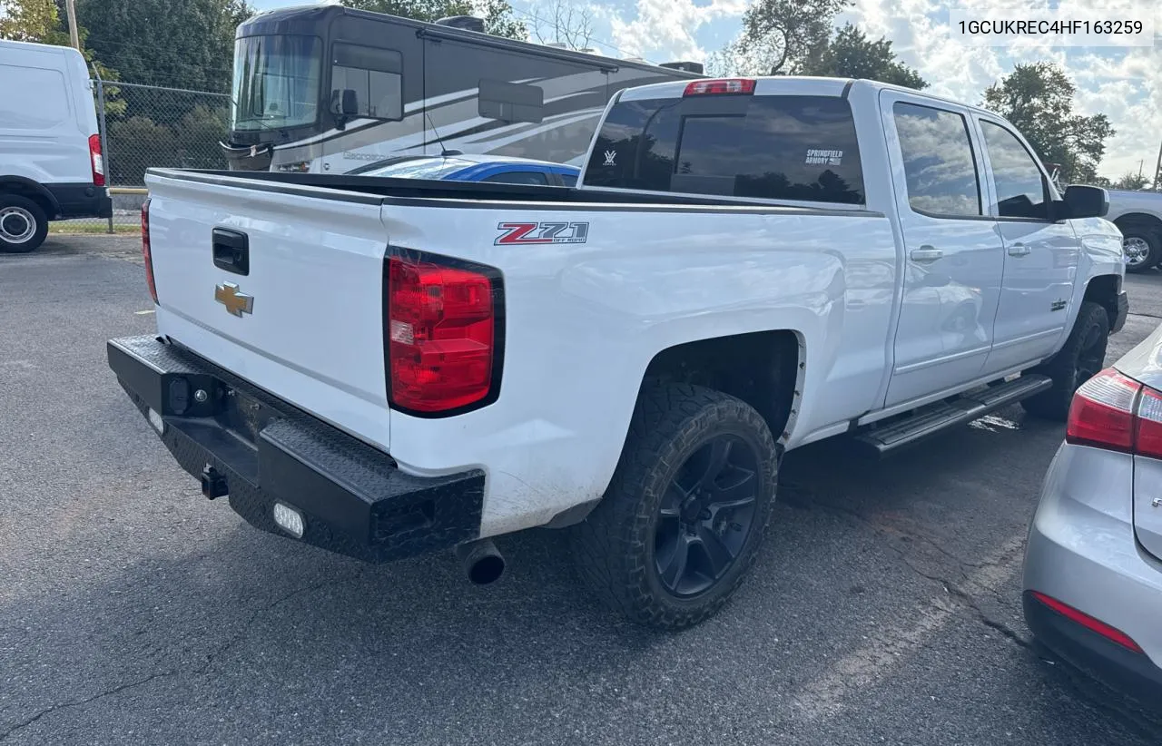 1GCUKREC4HF163259 2017 Chevrolet Silverado K1500 Lt