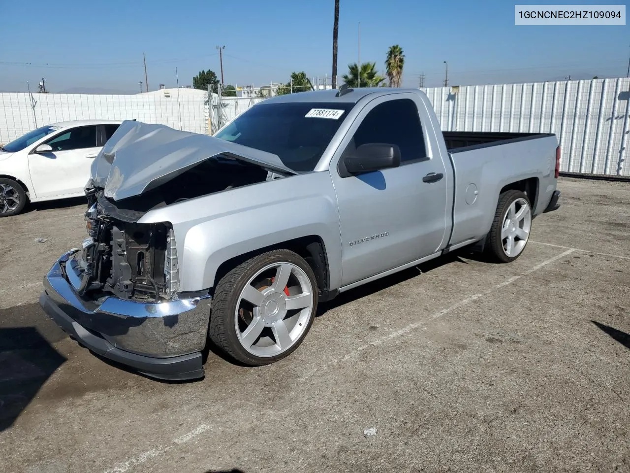 2017 Chevrolet Silverado C1500 VIN: 1GCNCNEC2HZ109094 Lot: 77881174