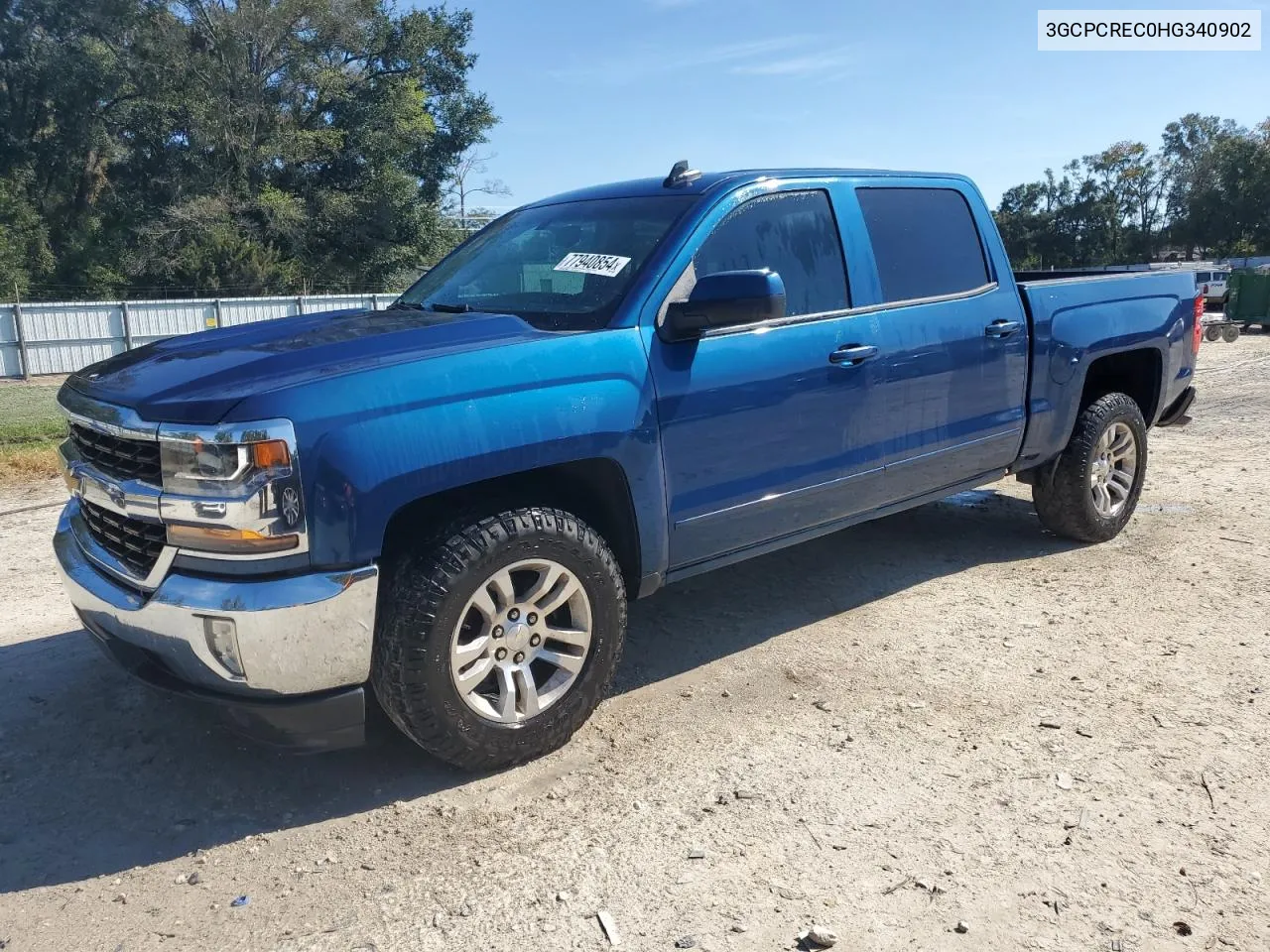 2017 Chevrolet Silverado C1500 Lt VIN: 3GCPCREC0HG340902 Lot: 77940854