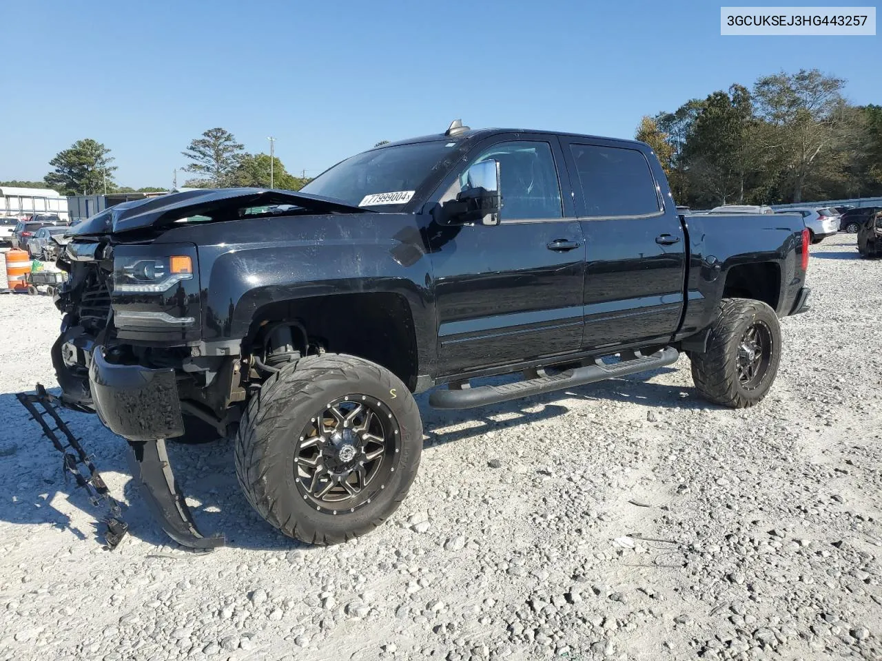 2017 Chevrolet Silverado K1500 Ltz VIN: 3GCUKSEJ3HG443257 Lot: 77999004