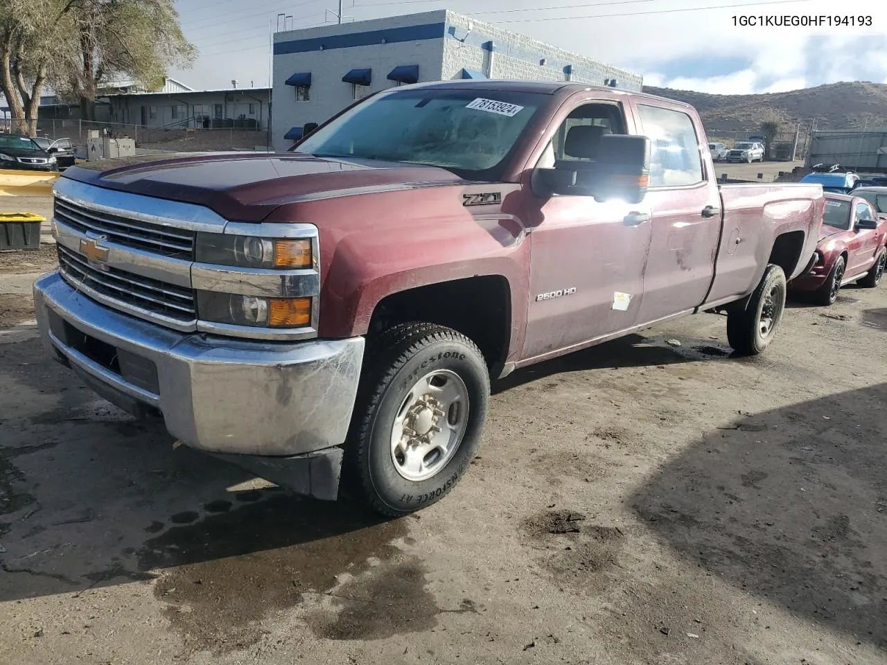 2017 Chevrolet Silverado K2500 Heavy Duty VIN: 1GC1KUEG0HF194193 Lot: 78153924