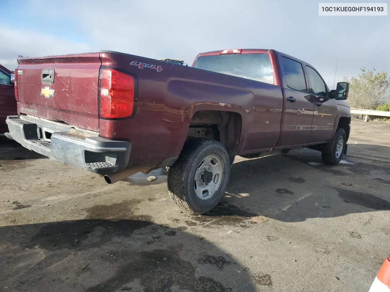 2017 Chevrolet Silverado K2500 Heavy Duty VIN: 1GC1KUEG0HF194193 Lot: 78153924