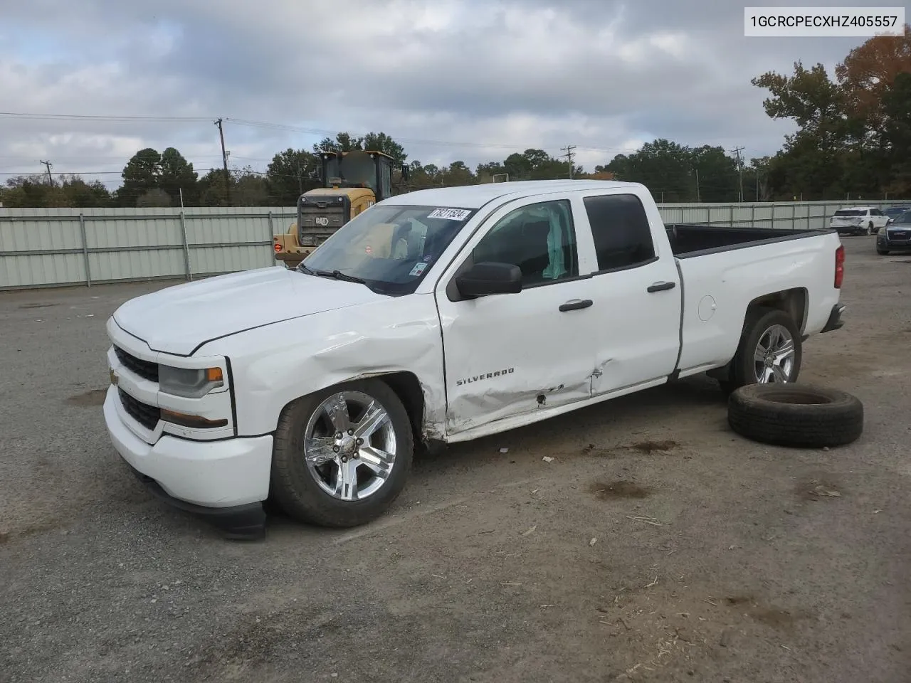 2017 Chevrolet Silverado C1500 Custom VIN: 1GCRCPECXHZ405557 Lot: 78211524