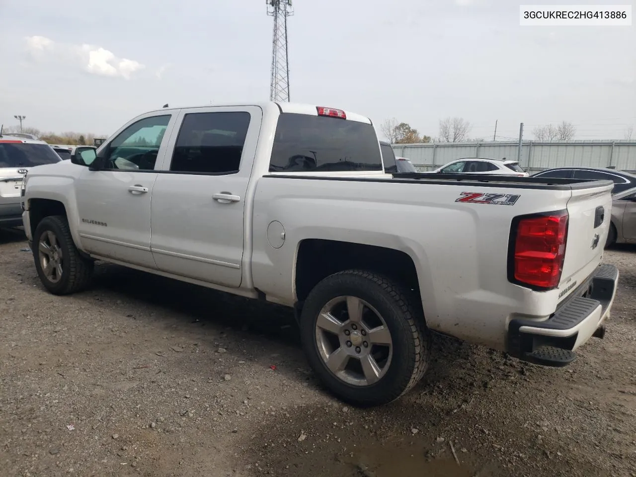 2017 Chevrolet Silverado K1500 Lt VIN: 3GCUKREC2HG413886 Lot: 78402984