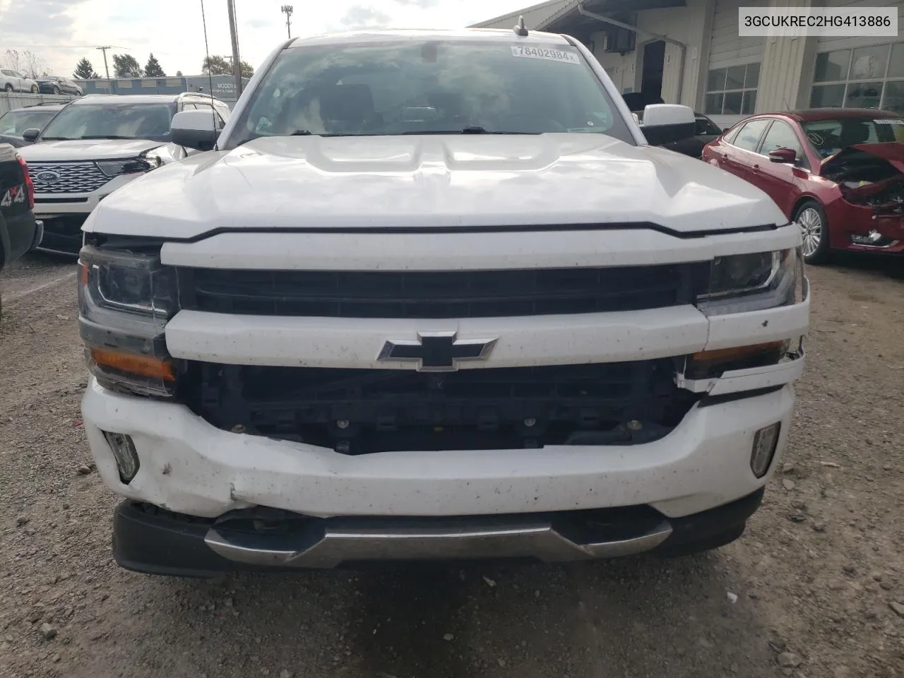 2017 Chevrolet Silverado K1500 Lt VIN: 3GCUKREC2HG413886 Lot: 78402984