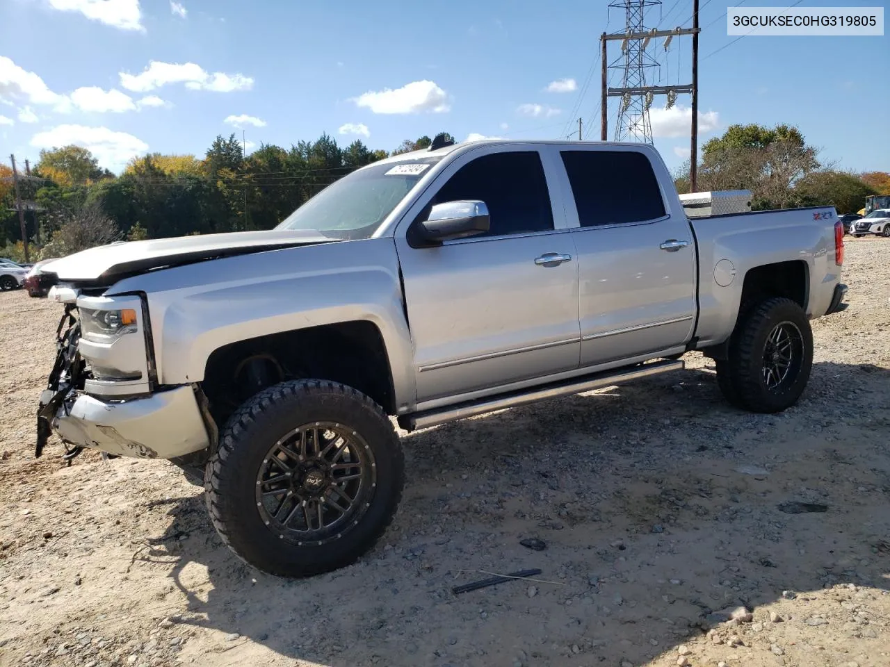 2017 Chevrolet Silverado K1500 Ltz VIN: 3GCUKSEC0HG319805 Lot: 78722434