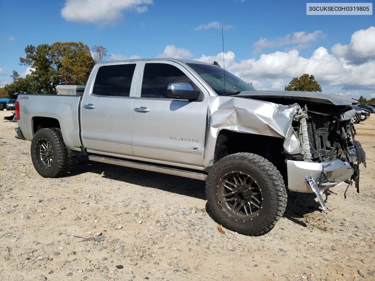 2017 Chevrolet Silverado K1500 Ltz VIN: 3GCUKSEC0HG319805 Lot: 78722434