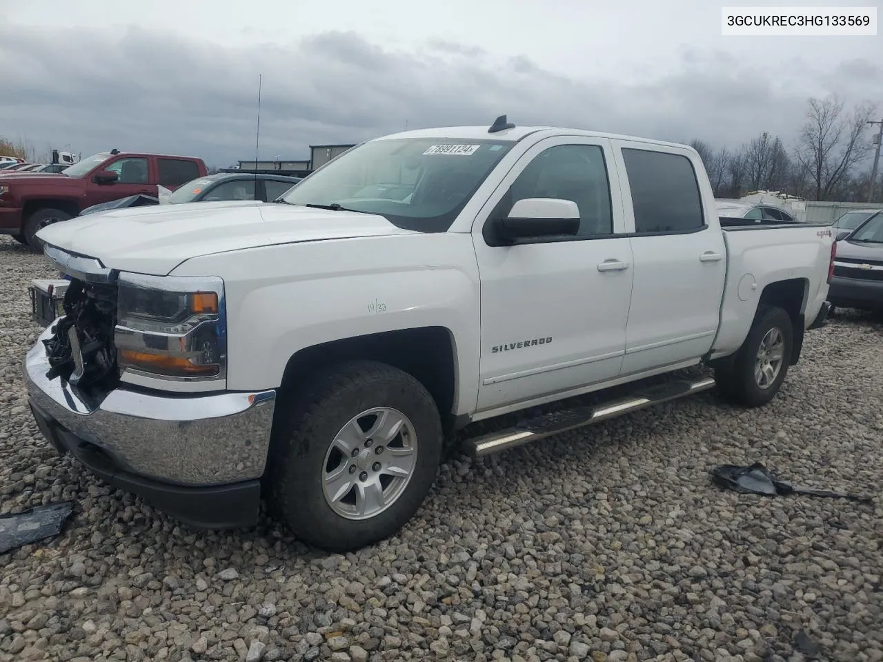 2017 Chevrolet Silverado K1500 Lt VIN: 3GCUKREC3HG133569 Lot: 78991124