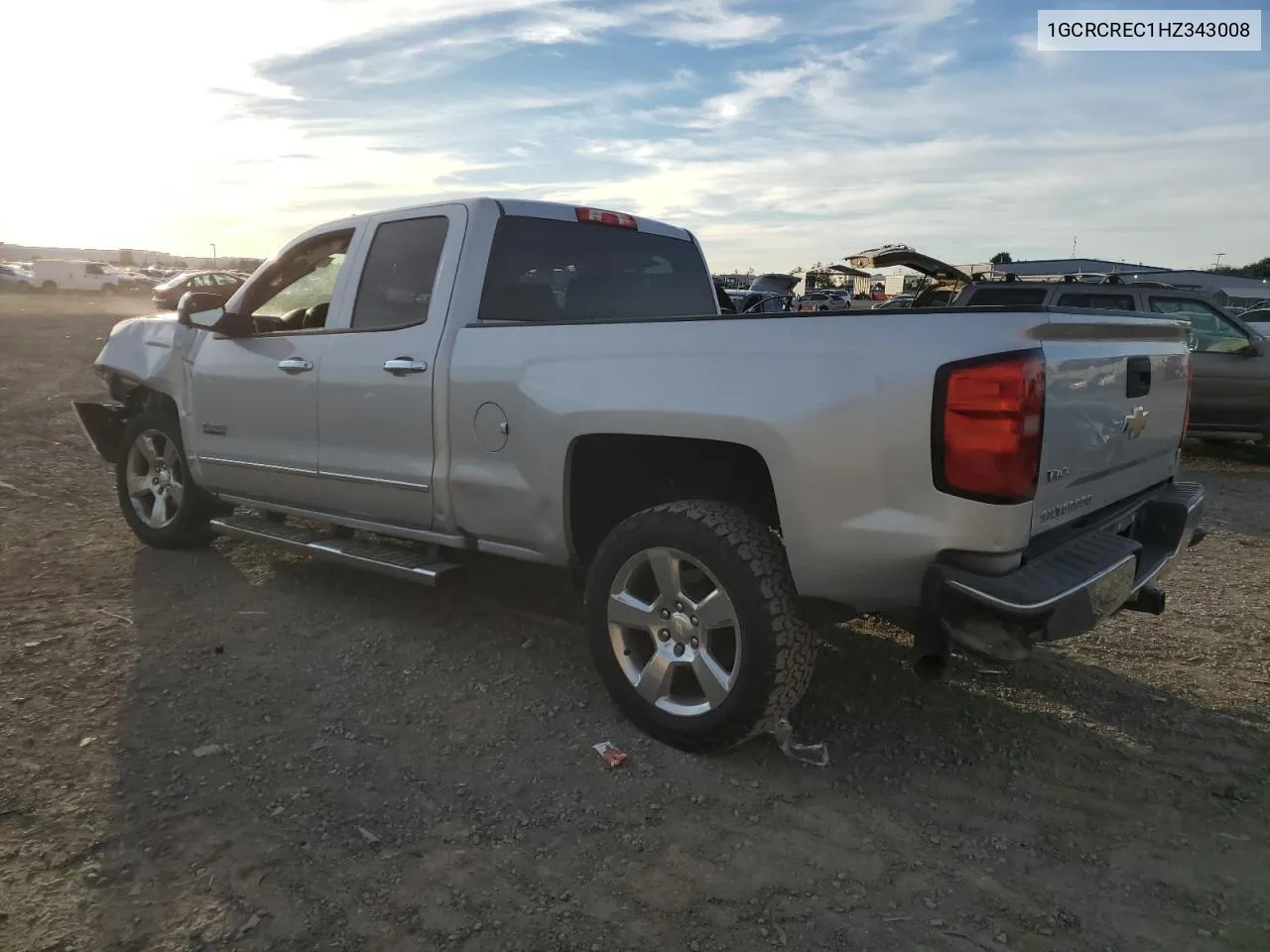 2017 Chevrolet Silverado C1500 Lt VIN: 1GCRCREC1HZ343008 Lot: 79348094