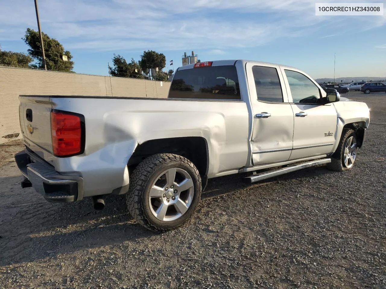 2017 Chevrolet Silverado C1500 Lt VIN: 1GCRCREC1HZ343008 Lot: 79348094