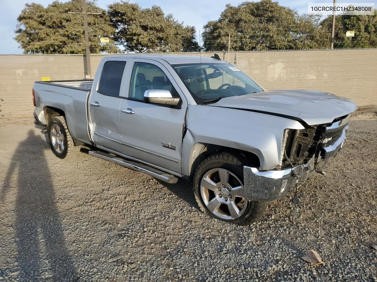 2017 Chevrolet Silverado C1500 Lt VIN: 1GCRCREC1HZ343008 Lot: 79348094