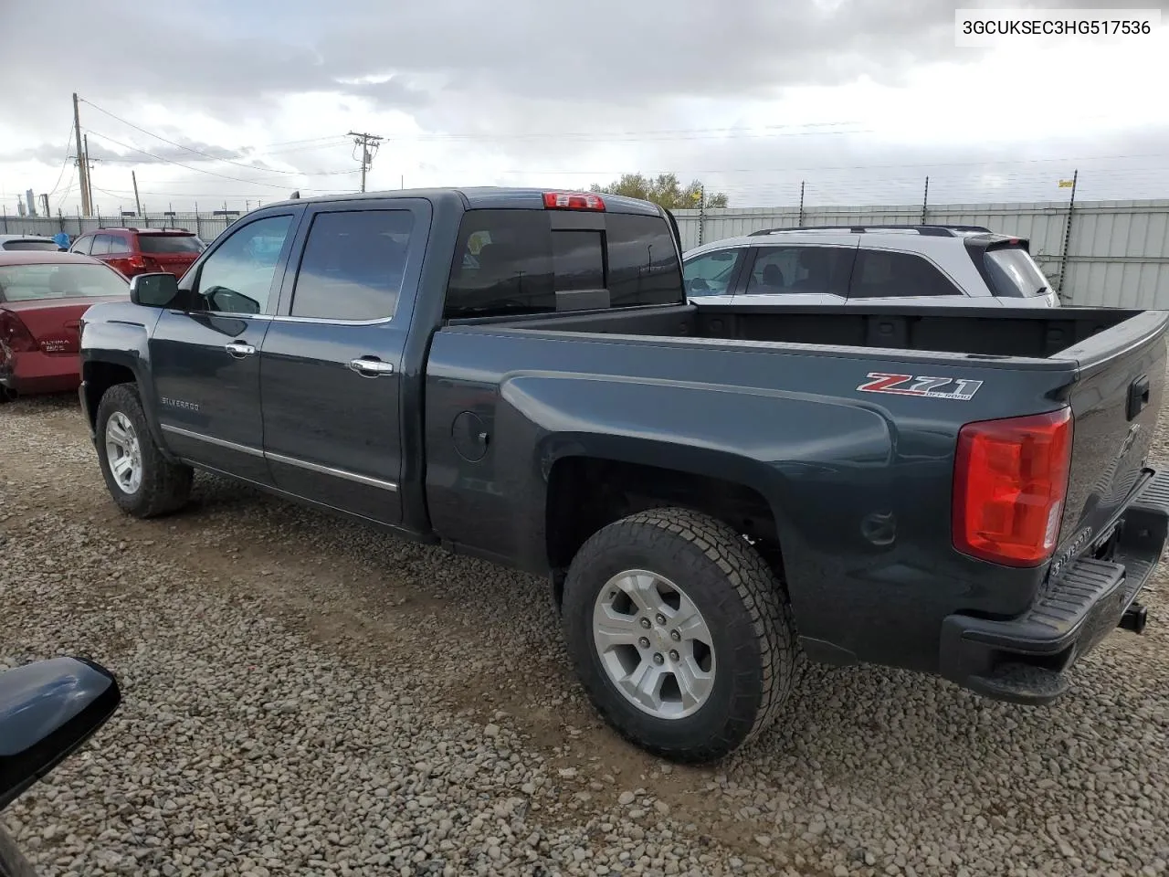 2017 Chevrolet Silverado K1500 Ltz VIN: 3GCUKSEC3HG517536 Lot: 79432704