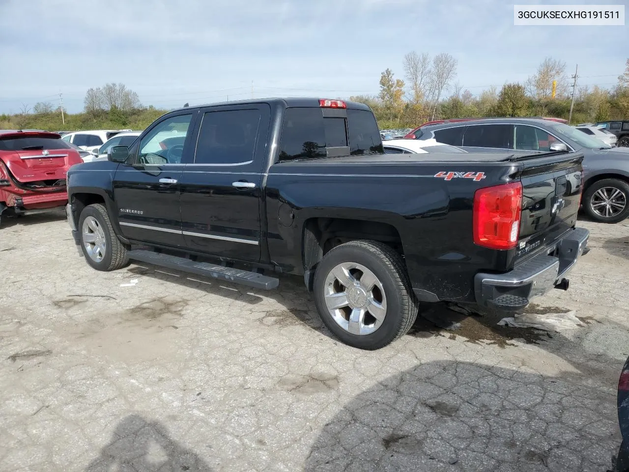 2017 Chevrolet Silverado K1500 Ltz VIN: 3GCUKSECXHG191511 Lot: 80090594