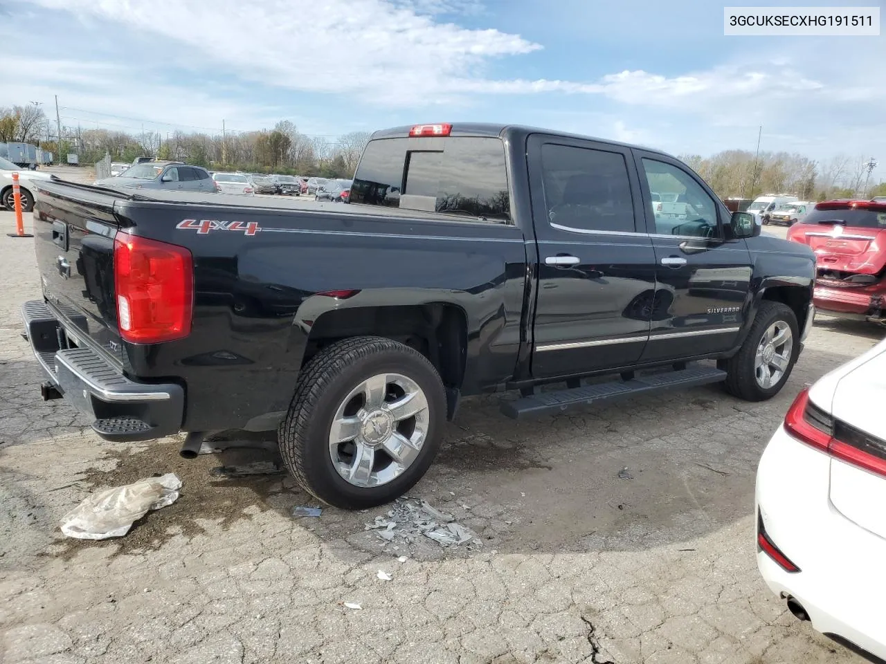 2017 Chevrolet Silverado K1500 Ltz VIN: 3GCUKSECXHG191511 Lot: 80090594