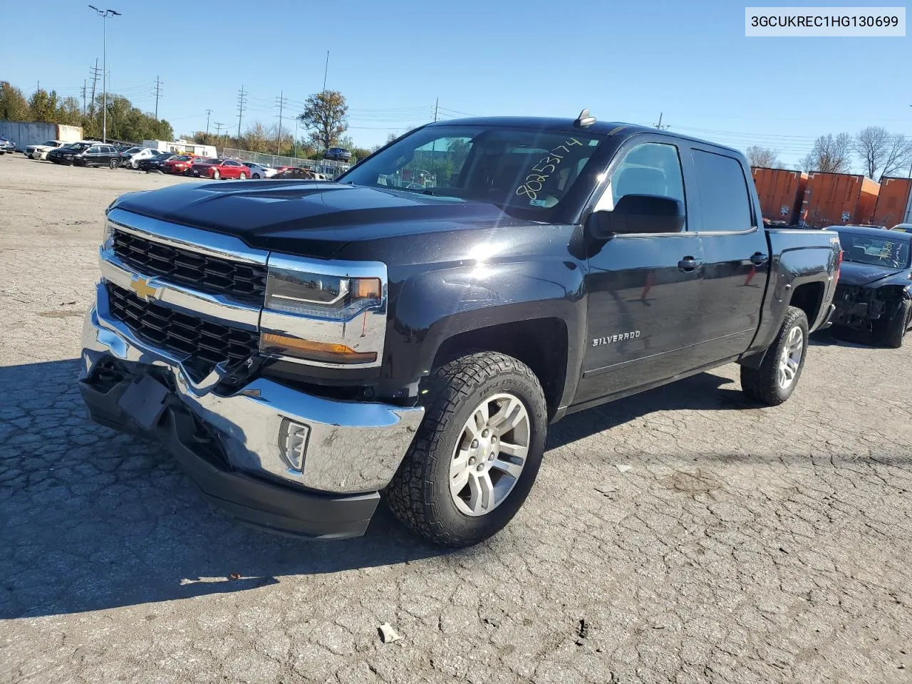 2017 Chevrolet Silverado K1500 Lt VIN: 3GCUKREC1HG130699 Lot: 80253174