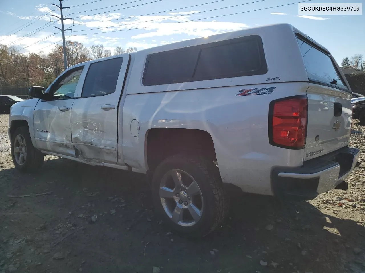 2017 Chevrolet Silverado K1500 Lt VIN: 3GCUKREC4HG339709 Lot: 80264394