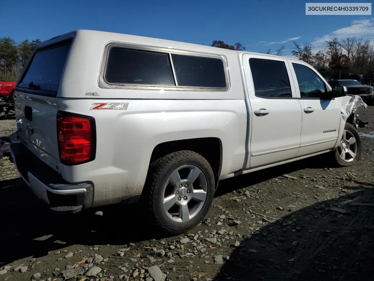 2017 Chevrolet Silverado K1500 Lt VIN: 3GCUKREC4HG339709 Lot: 80264394