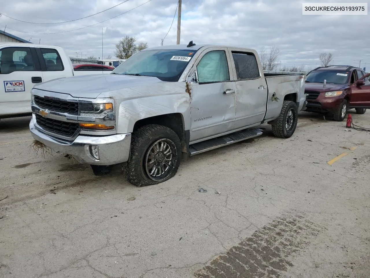 2017 Chevrolet Silverado K1500 Lt VIN: 3GCUKREC6HG193975 Lot: 80365064