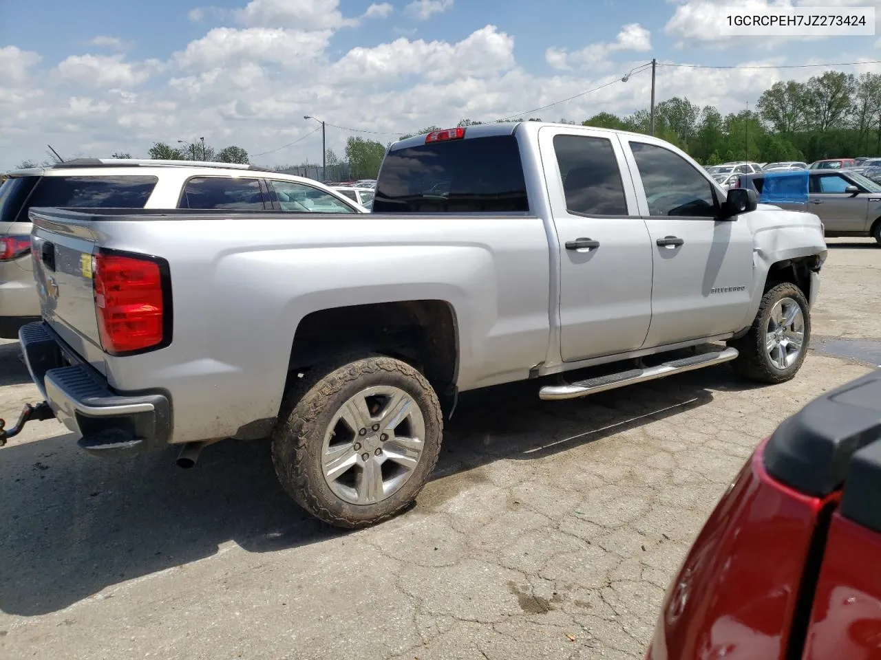 2018 Chevrolet Silverado C1500 Custom VIN: 1GCRCPEH7JZ273424 Lot: 50860724