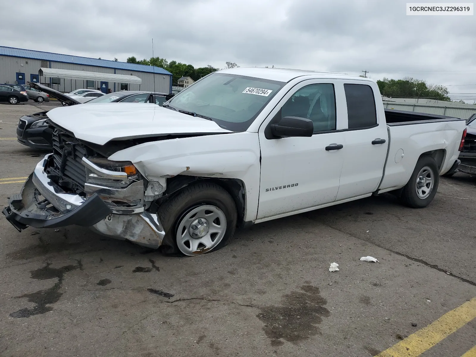 2018 Chevrolet Silverado C1500 VIN: 1GCRCNEC3JZ296319 Lot: 54670294