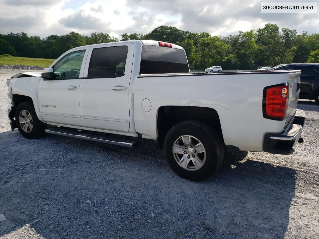 3GCUCRER7JG176951 2018 Chevrolet Silverado C1500 Lt