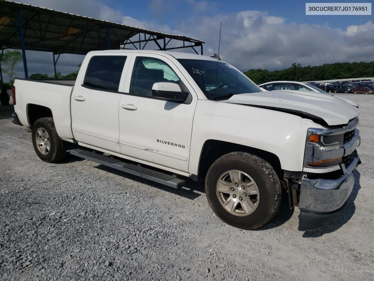 2018 Chevrolet Silverado C1500 Lt VIN: 3GCUCRER7JG176951 Lot: 54731784