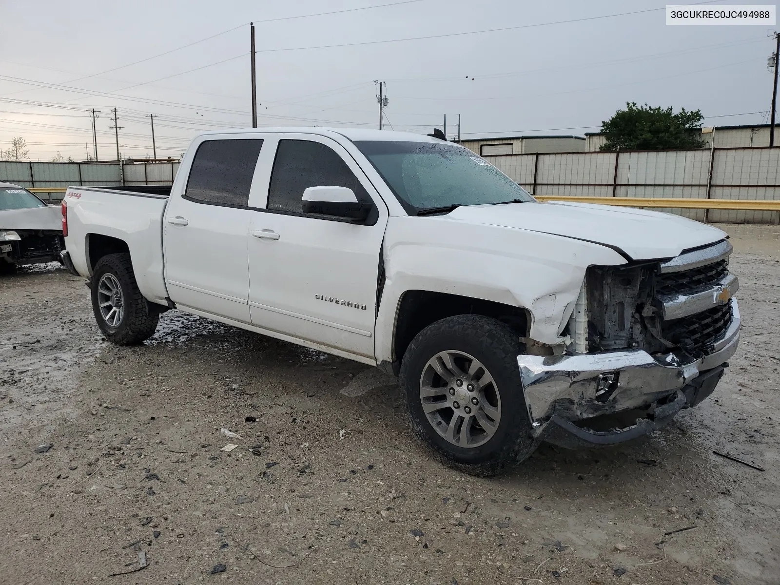 2018 Chevrolet Silverado VIN: 3GCUKREC0JC494988 Lot: 55280934