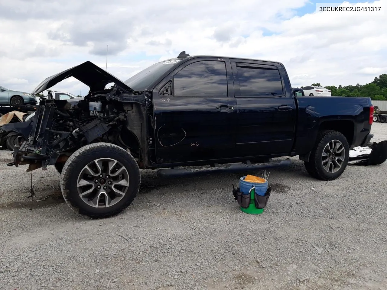 2018 Chevrolet Silverado K1500 Lt VIN: 3GCUKREC2JG451317 Lot: 56657334