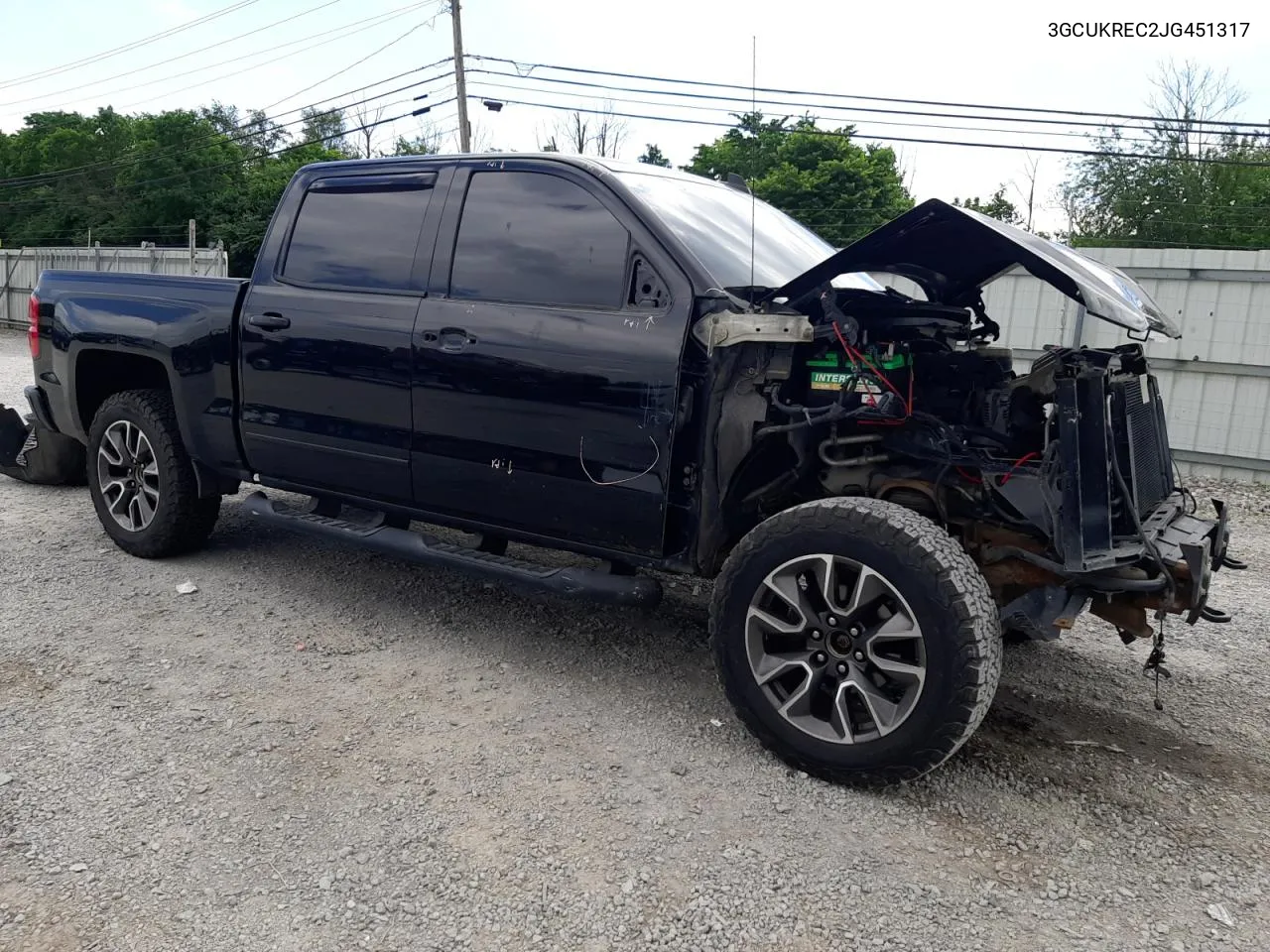 2018 Chevrolet Silverado K1500 Lt VIN: 3GCUKREC2JG451317 Lot: 56657334