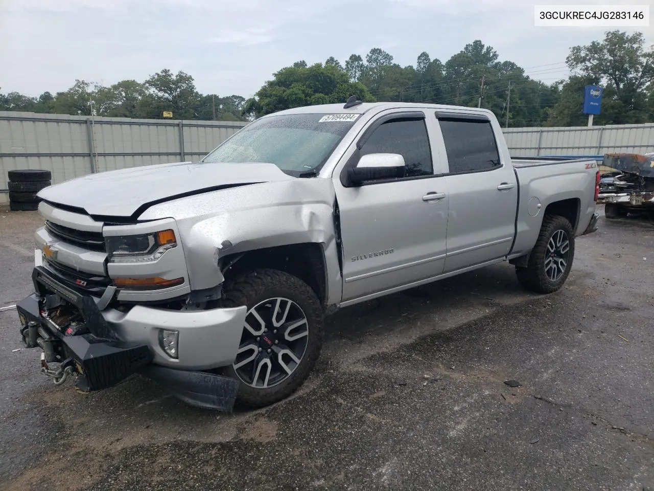 2018 Chevrolet Silverado K1500 Lt VIN: 3GCUKREC4JG283146 Lot: 57094494