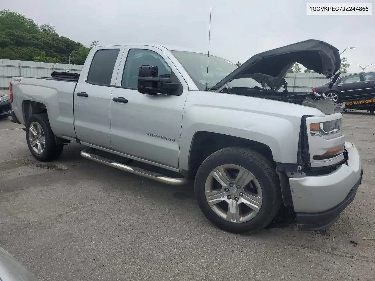 2018 Chevrolet Silverado K1500 Custom VIN: 1GCVKPEC7JZ244866 Lot: 57501534