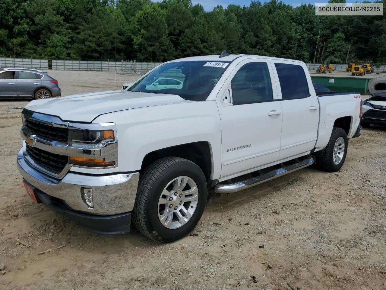 2018 Chevrolet Silverado K1500 Lt VIN: 3GCUKREC0JG492285 Lot: 58120184