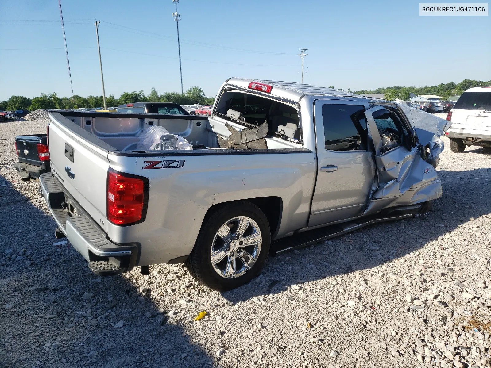 2018 Chevrolet Silverado K1500 Lt VIN: 3GCUKREC1JG471106 Lot: 58884434