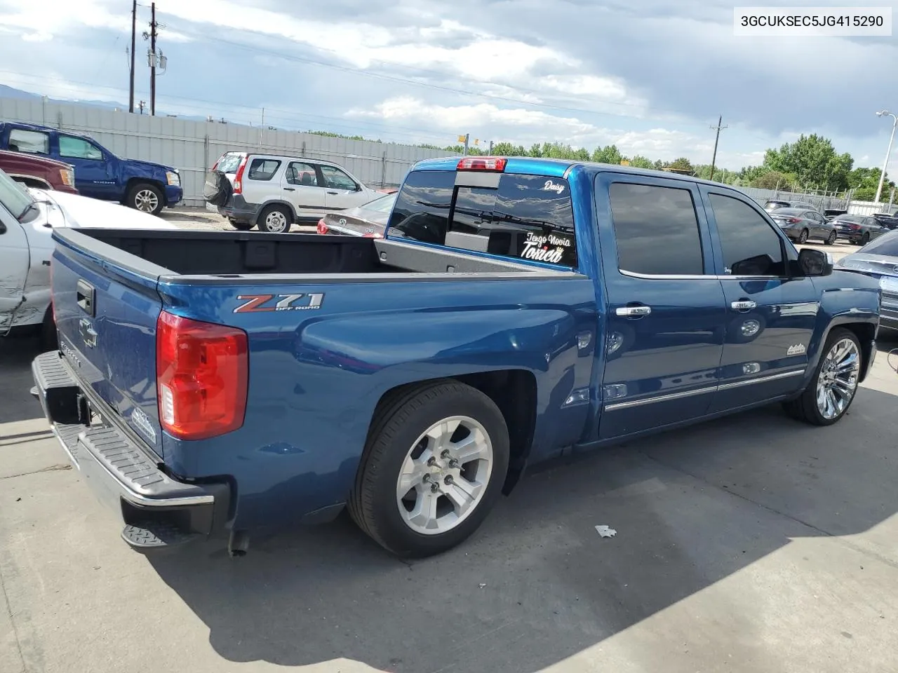 2018 Chevrolet Silverado K1500 Ltz VIN: 3GCUKSEC5JG415290 Lot: 58980294