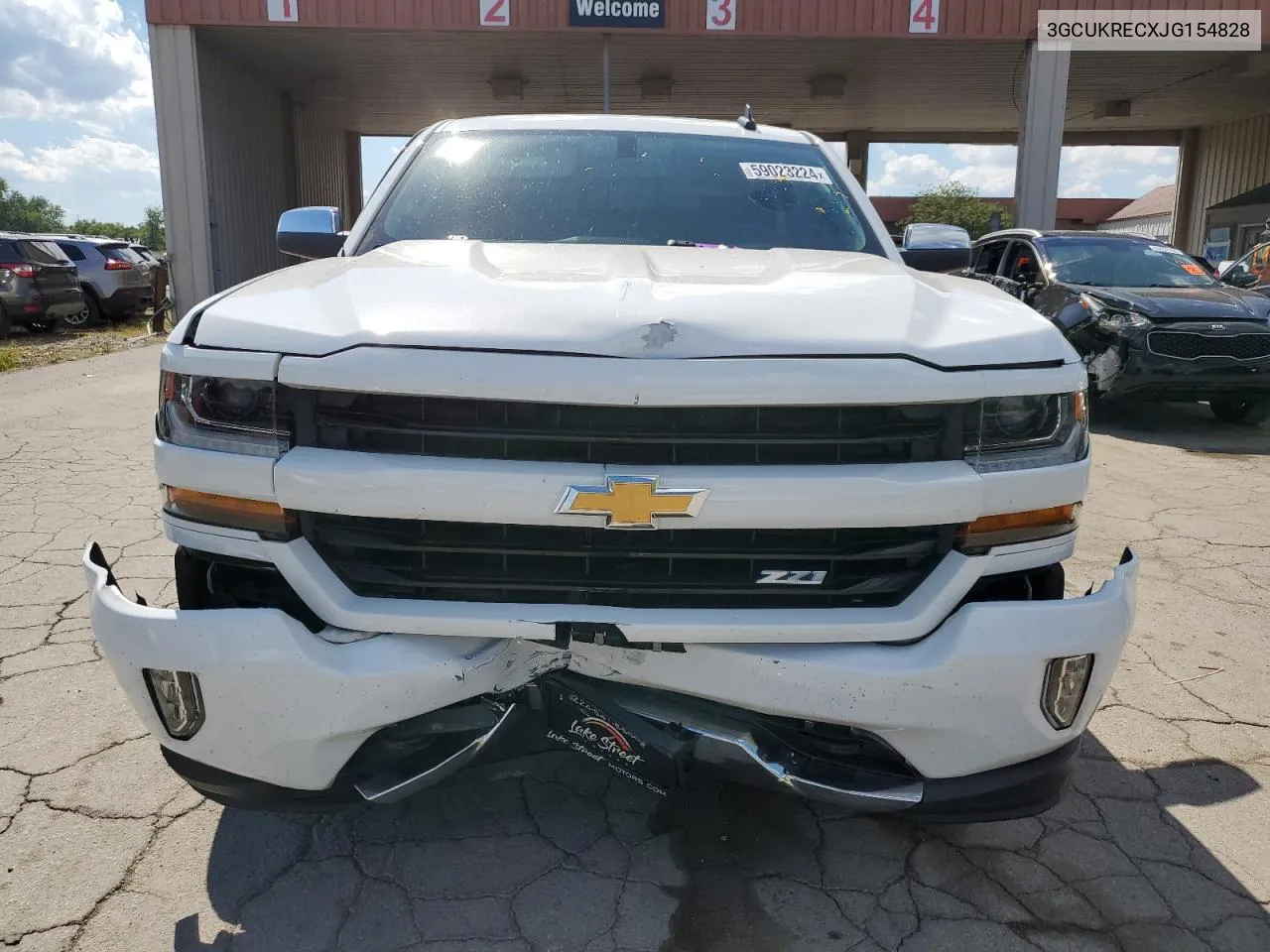 2018 Chevrolet Silverado K1500 Lt VIN: 3GCUKRECXJG154828 Lot: 59023224