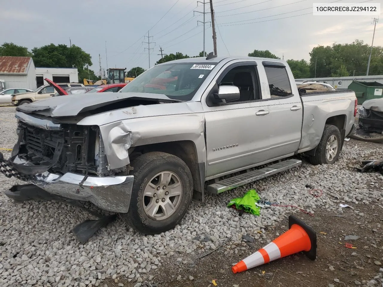 2018 Chevrolet Silverado C1500 Lt VIN: 1GCRCREC8JZ294122 Lot: 59109804