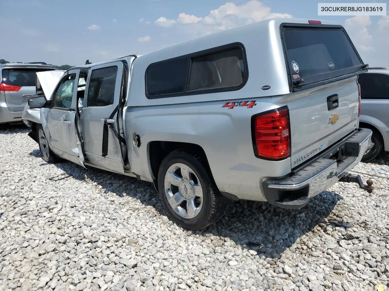 3GCUKRER8JG183619 2018 Chevrolet Silverado K1500 Lt