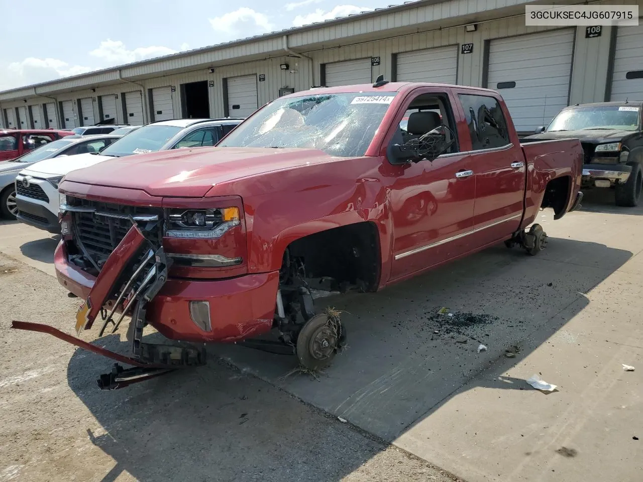 2018 Chevrolet Silverado K1500 Ltz VIN: 3GCUKSEC4JG607915 Lot: 59725474