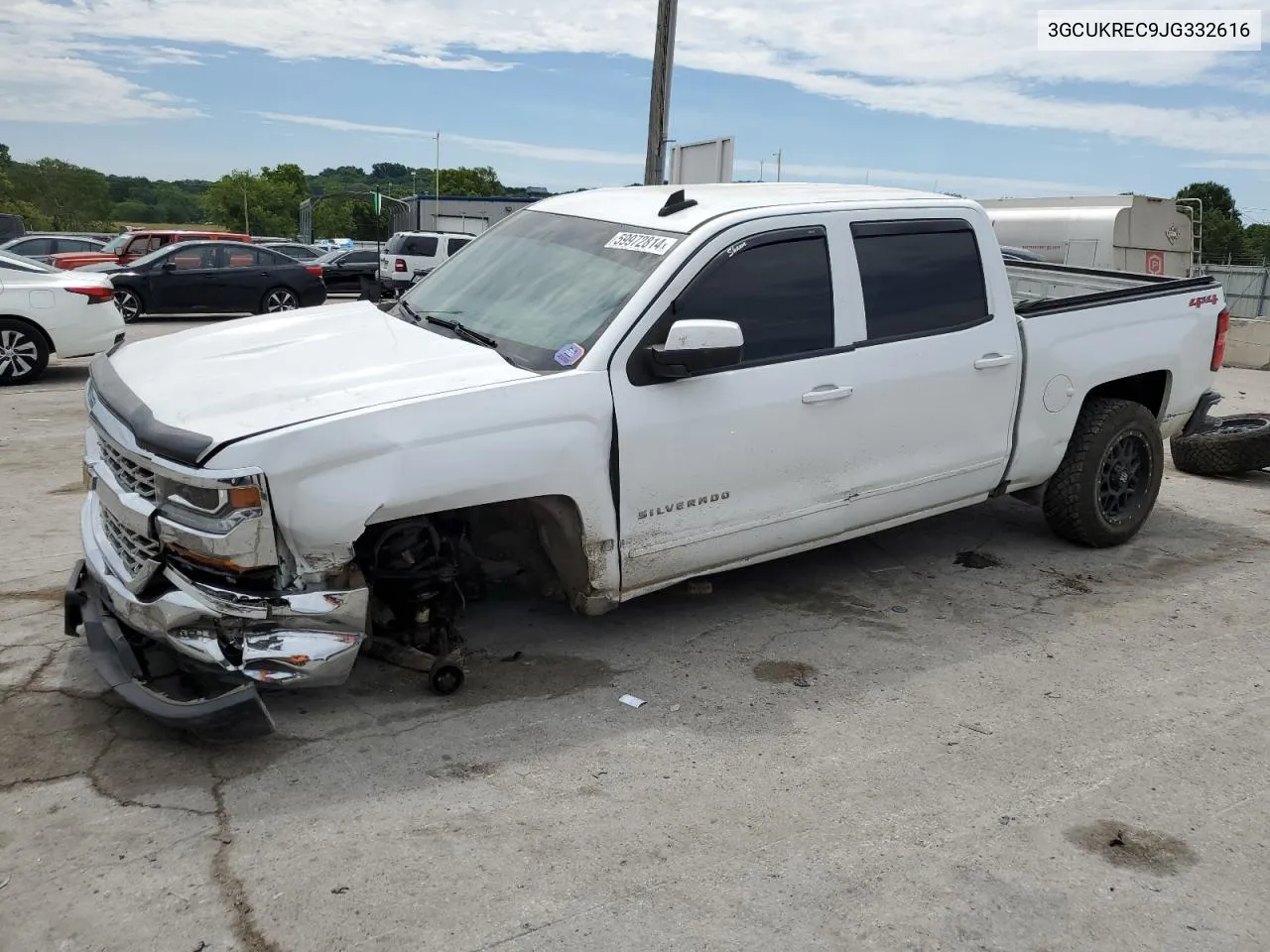 2018 Chevrolet Silverado K1500 Lt VIN: 3GCUKREC9JG332616 Lot: 59972814