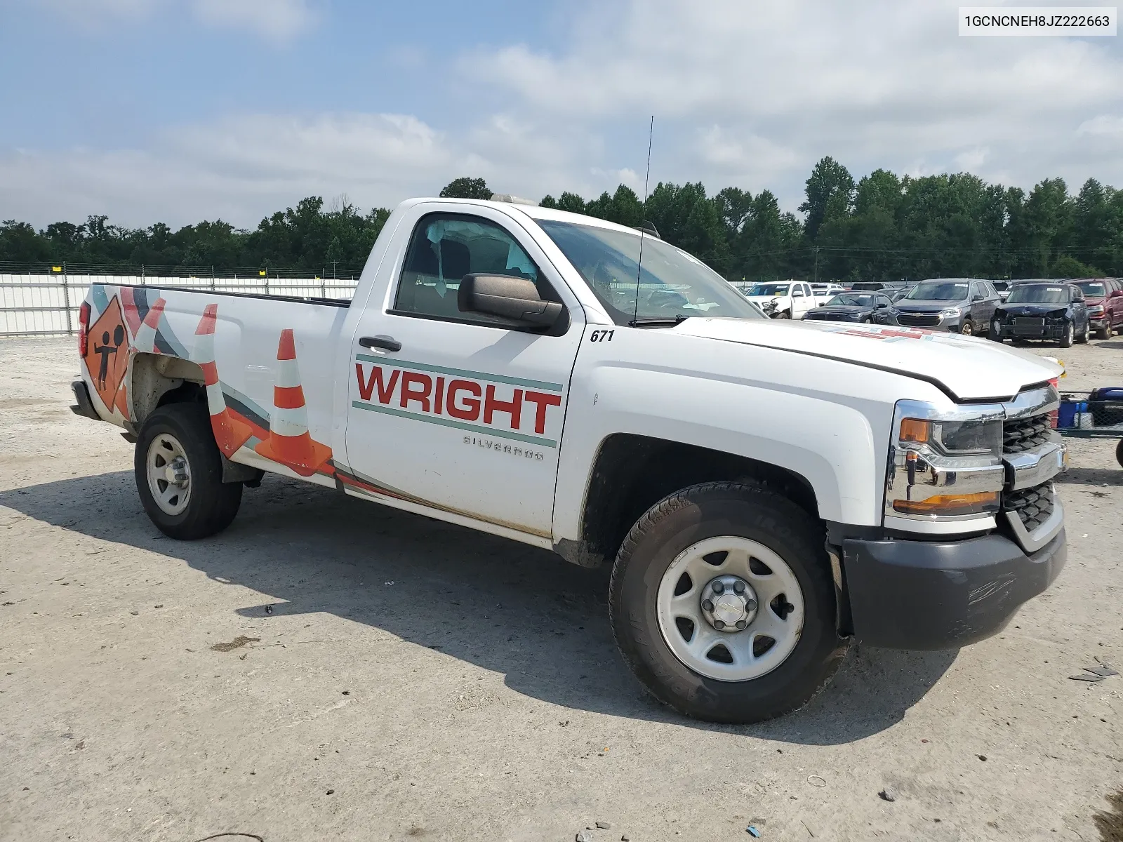 2018 Chevrolet Silverado C1500 VIN: 1GCNCNEH8JZ222663 Lot: 60016634