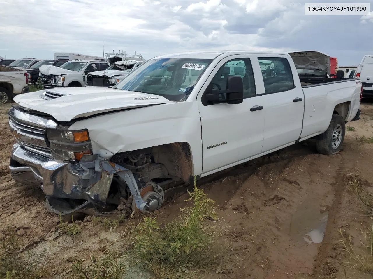 2018 Chevrolet Silverado K3500 VIN: 1GC4KYCY4JF101990 Lot: 60396434