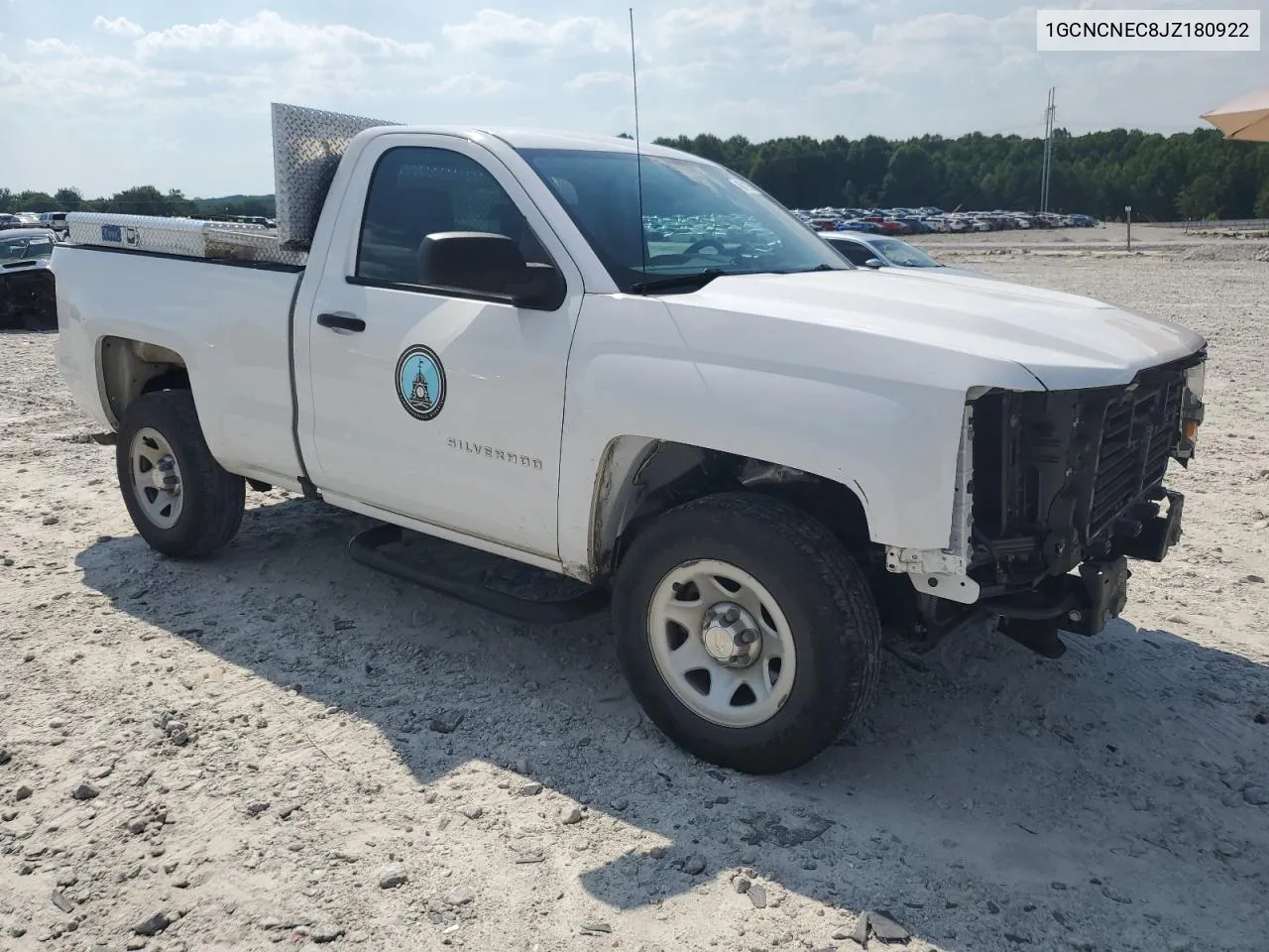 2018 Chevrolet Silverado C1500 VIN: 1GCNCNEC8JZ180922 Lot: 60719024