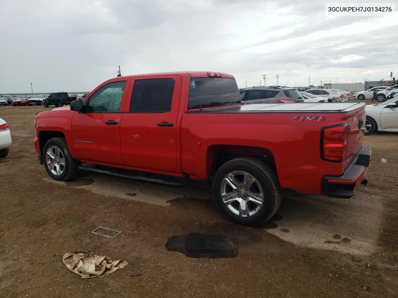 2018 Chevrolet Silverado K1500 Custom VIN: 3GCUKPEH7JG134276 Lot: 61832014