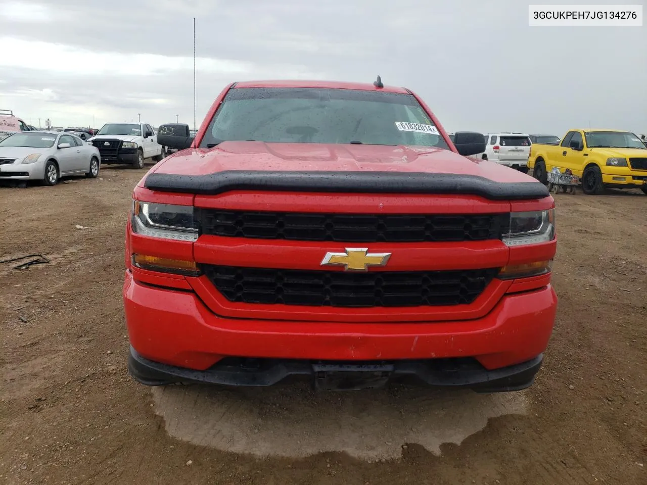 2018 Chevrolet Silverado K1500 Custom VIN: 3GCUKPEH7JG134276 Lot: 61832014