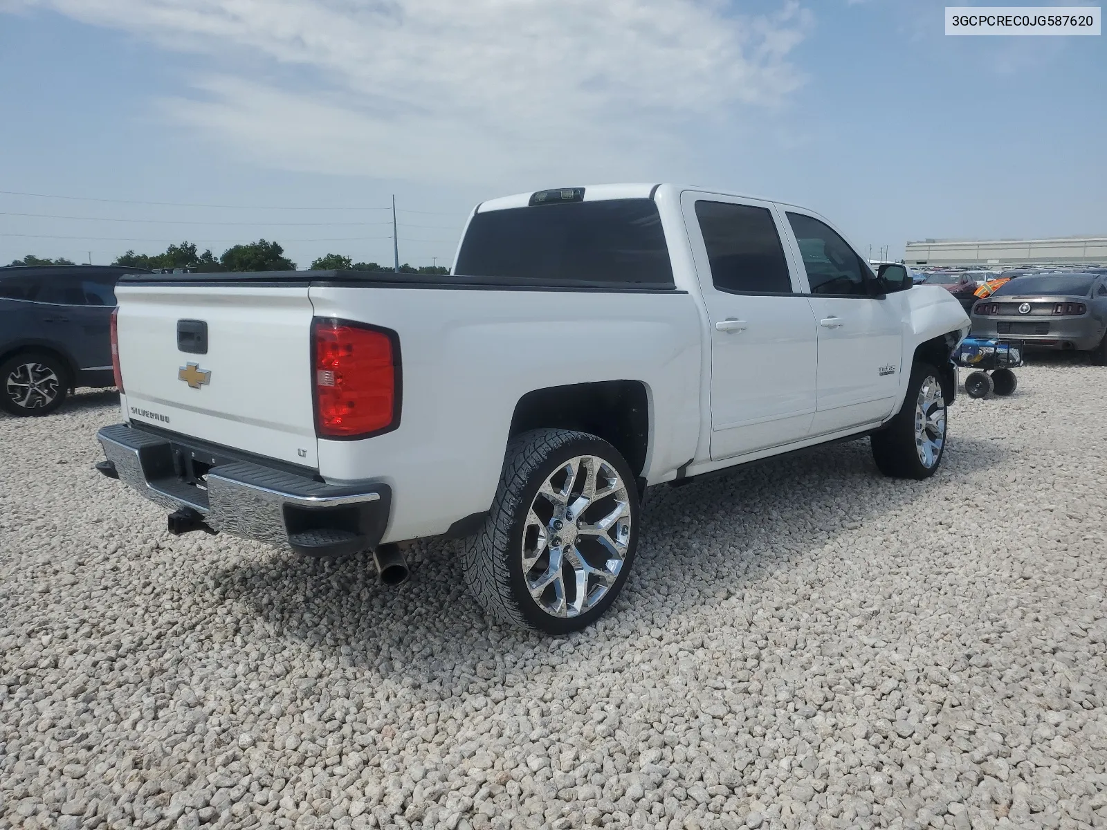 2018 Chevrolet Silverado C1500 Lt VIN: 3GCPCREC0JG587620 Lot: 62012254