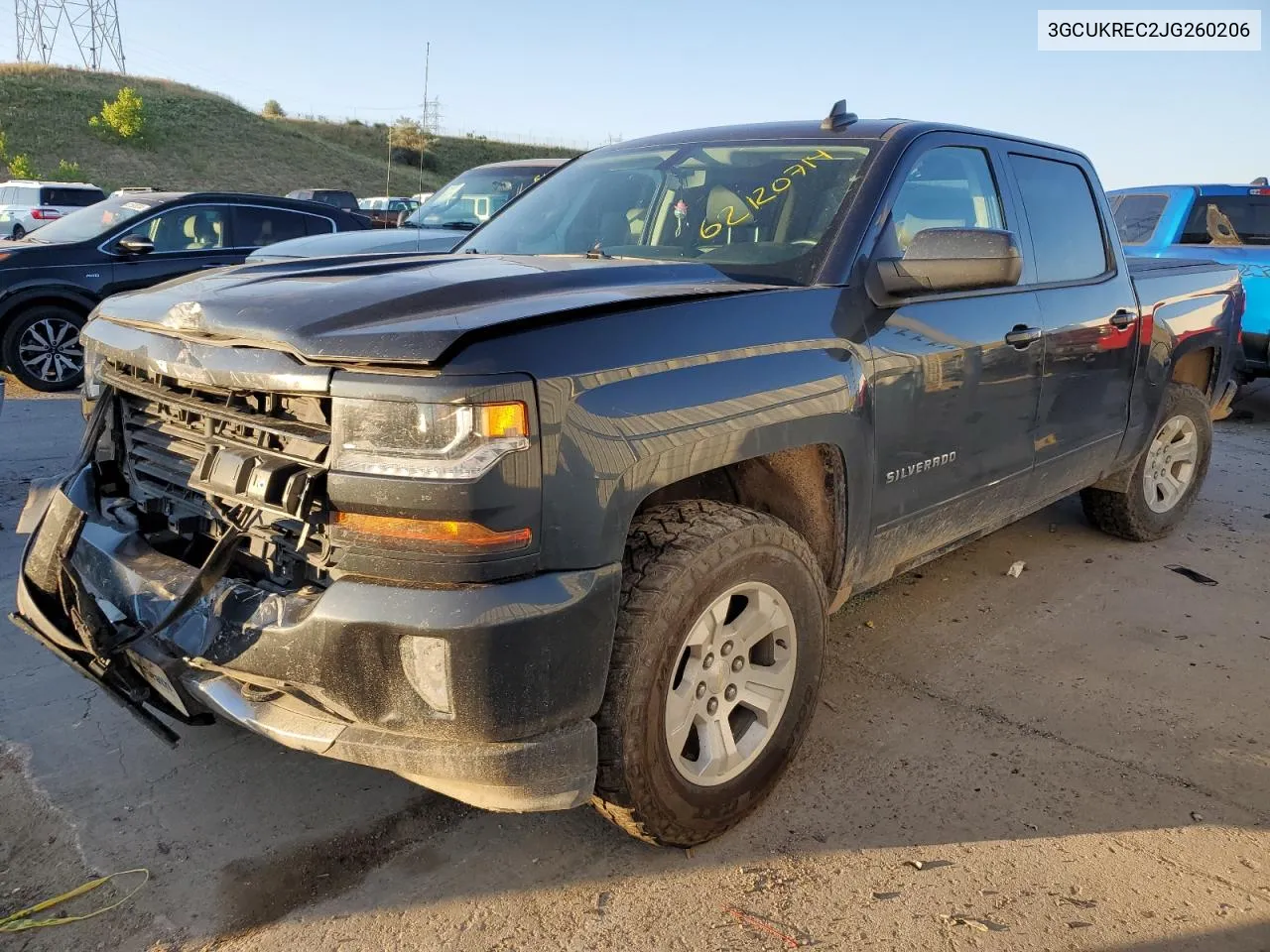 2018 Chevrolet Silverado K1500 Lt VIN: 3GCUKREC2JG260206 Lot: 62120714