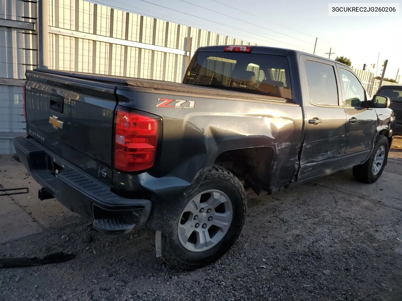 2018 Chevrolet Silverado K1500 Lt VIN: 3GCUKREC2JG260206 Lot: 62120714