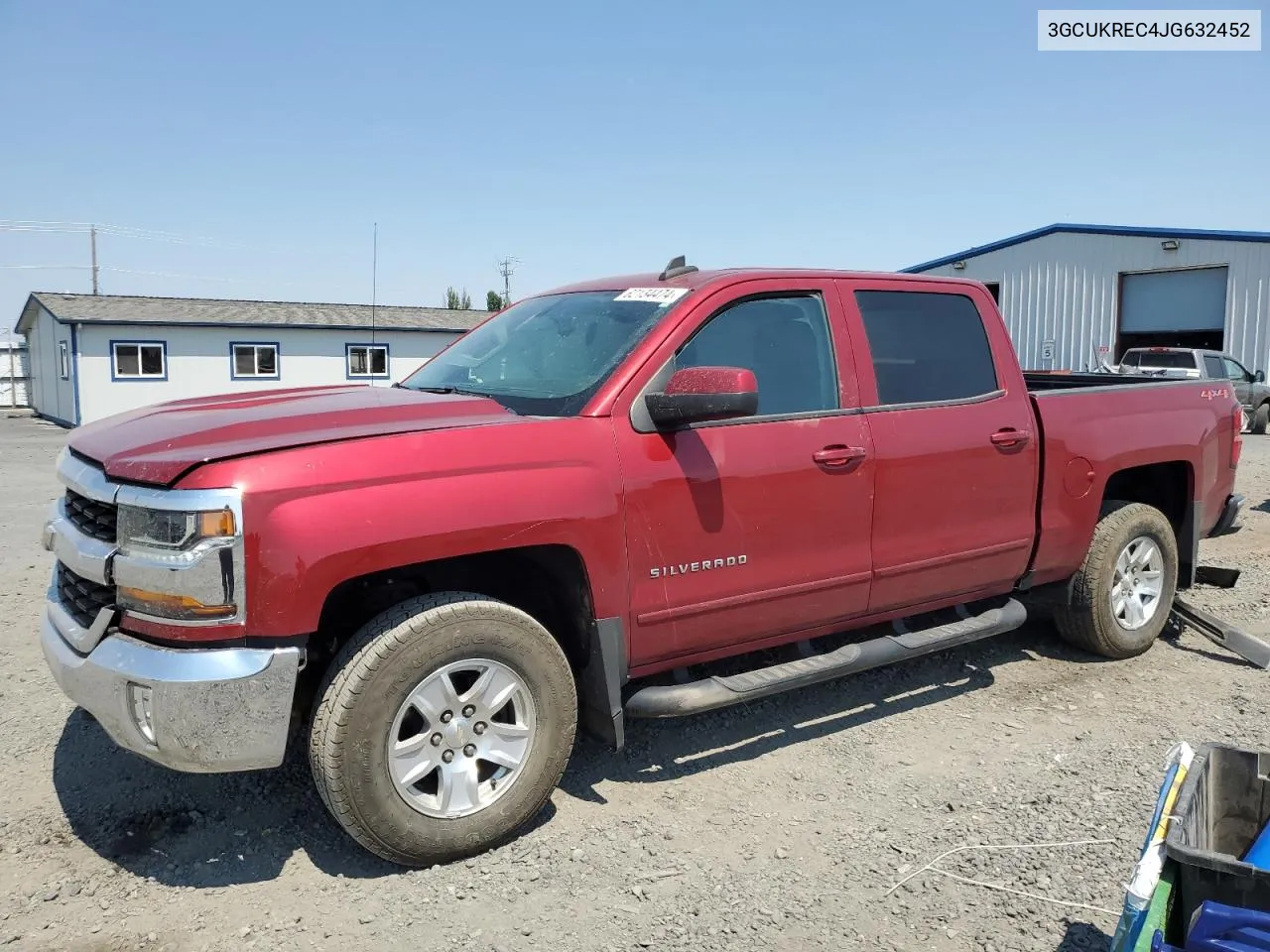 2018 Chevrolet Silverado K1500 Lt VIN: 3GCUKREC4JG632452 Lot: 62134474